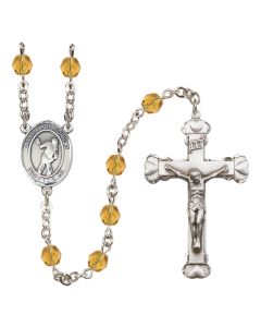 Saint Christopher/Lacrosse R6001-8516 6mm Rosary Available in 12 colors