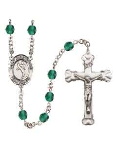 Saint Christopher/Martial Arts R6001-8158 6mm Rosary Available in 12 colors