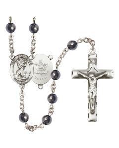 Saint Christopher/Army R6002-8022--2 6mm Rosary