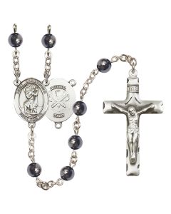Saint Christopher/National Guard R6002-8022--5 6mm Rosary