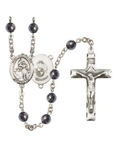 Saint Joan of Arc/Marines R6002-8053--4 6mm Rosary