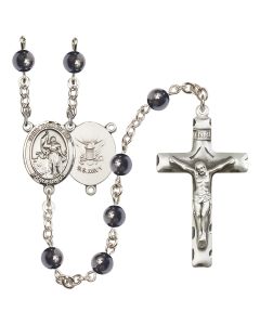 Saint Joan of Arc/Navy R6002-8053--6 6mm Rosary