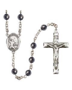 Saint Sebastian/Football R6002 6mm Rosary