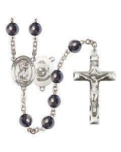 Saint Christopher/Marines R6003-8022--4 8mm Rosary