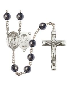 Saint Christopher/National Guard R6003-8022--5 8mm Rosary