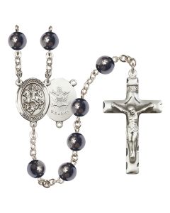 Saint George/Army R6003-8040--2 8mm Rosary