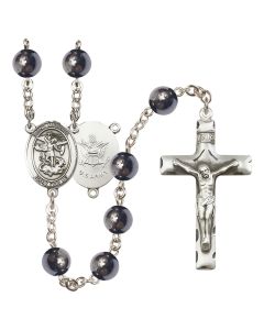 Saint Michael the Archangel/Army R6003-8076--2 8mm Rosary