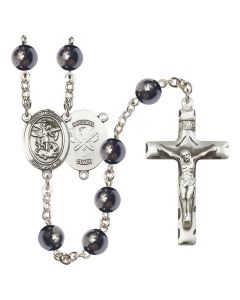 Saint Michael the Archangel/National Guard R6003-8076--5 8mm Rosary