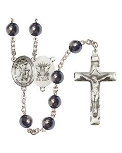 Guardian Angel/Navy R6003-8118--6 8mm Rosary