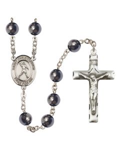Saint Christopher/Football R6003 8mm Rosary