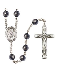 Saint Rita of Cascia/Baseball R6003 8mm Rosary