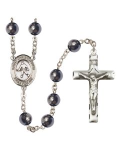 Saint Christopher/Field Hockey R6003 8mm Rosary