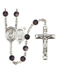 Saint Christopher/National Guard R6004-8022--5 7mm Rosary