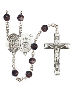 Saint George/Air Force R6004-8040--1 7mm Rosary