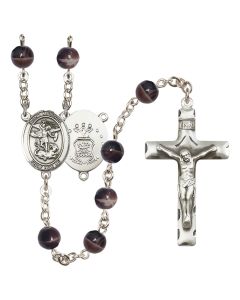 Saint Michael the Archangel/Air Force R6004-8076--1 7mm Rosary
