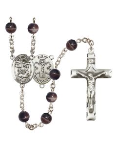 Saint Michael the Archangel/1st Responders R6004-8076--11 7mm Rosary