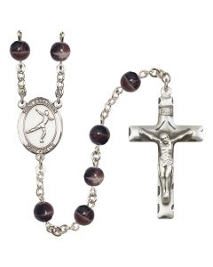 Saint Sebastian/Figure Skating R6004 7mm Rosary