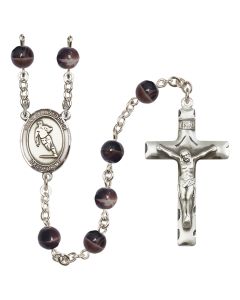 Saint Christopher/Rugby R6004 7mm Rosary
