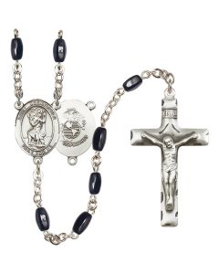 Saint Christopher/Marines R6005-8022--4 8x5mm Rosary