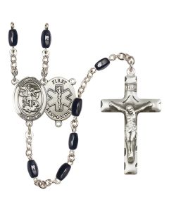 Saint Michael the Archangel/1st Responders R6005-8076--11 8x5mm Rosary