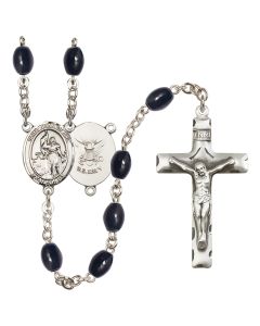 Saint Joan of Arc/Navy R6006-8053--6 8x6mm Rosary