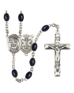 Saint Michael the Archangel/1st Responders R6006-8076--11 8x6mm Rosary