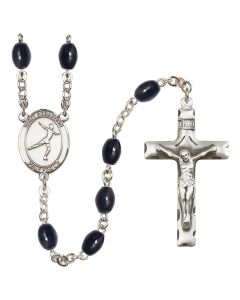 Saint Sebastian/Figure Skating R6006 8x6mm Rosary