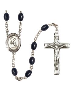 Saint Christopher/Rugby R6006 8x6mm Rosary
