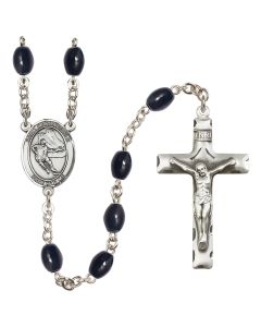 Saint Christopher/Hockey R6006 8x6mm Rosary