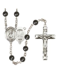 Saint Christopher/National Guard R6007-8022--5 7mm Rosary