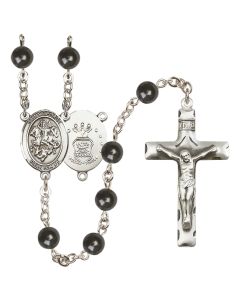Saint George/Air Force R6007-8040--1 7mm Rosary