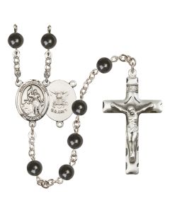 Saint Joan of Arc/Navy R6007-8053--6 7mm Rosary
