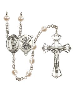 Saint Florian/Firefighter R6011-8034--14 6mm Rosary