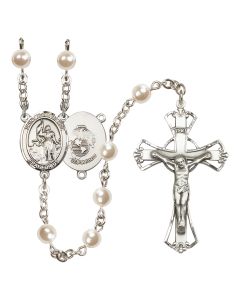 Saint Joan of Arc/Marines R6011-8053--4 6mm Rosary