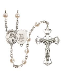 Saint Joan of Arc/Navy R6011-8053--6 6mm Rosary