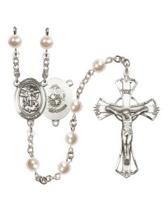 Saint Michael the Archangel/Marines R6011-8076--4 6mm Rosary