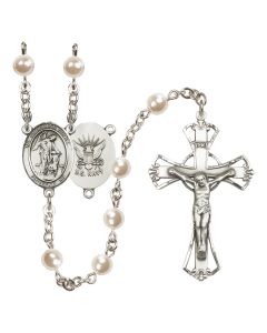 Guardian Angel/Navy R6011-8118--6 6mm Rosary