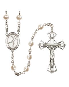 Saint Sebastian/Figure Skating R6011-8177 6mm Rosary