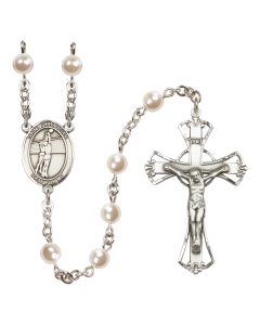 Saint Sebastian/Volleyball R6011-8186 6mm Rosary