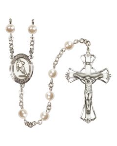 Saint Christopher/Rugby R6011-8194 6mm Rosary