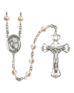 Saint Christopher/Hockey R6011-8504 6mm Rosary