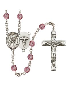 Saint Agatha / Nurse R6013-8003--9 6mm Rosary Available in 12 colors