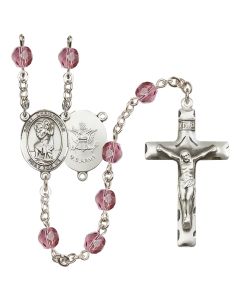 Saint Christopher / Army R6013-8022--2 6mm Rosary Available in 12 colors