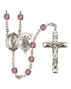 Saint Florian/Firefighter R6013-8034--14 6mm Rosary Available in 12 colors