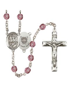 Saint George / Coast Guard R6013-8040--3 6mm Rosary Available in 12 colors