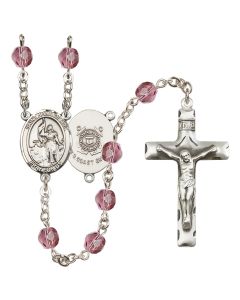 Saint Joan of Arc /Coast Guard R6013-8053--3 6mm Rosary Available in 12 colors