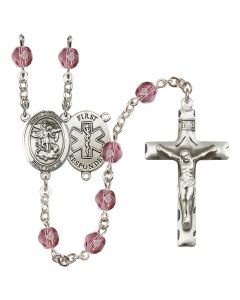 Saint Michael/1St Responder R6013-8076--11 6mm Rosary Available in 12 colors