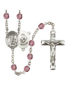 Guardian Angel / Marine Corp R6013-8118--4 6mm Rosary Available in 12 colors
