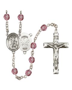 Guardian Angel / Nat'l Guard R6013-8118--5 6mm Rosary Available in 12 colors