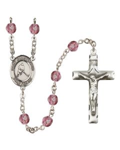 Saint Christopher/Ice Hockey R6013-8155 6mm Rosary Available in 12 colors